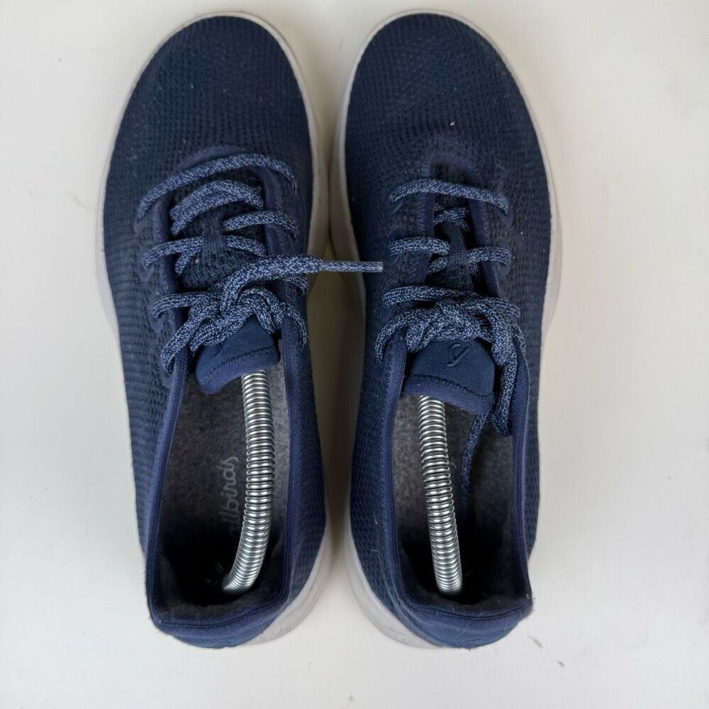 Allbirds Men's Size 9 Tread Runner Blue Canvas Athletic Sneakers Shoes - Picture 4 of 8